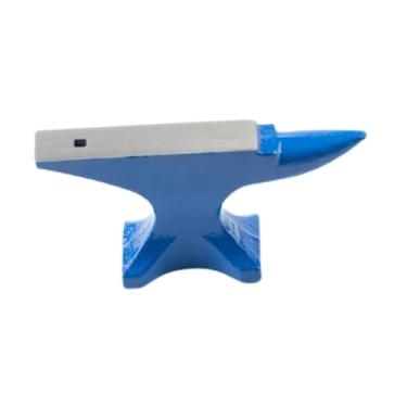 Imagem de Ioensy Bigorna de chifre Ferramenta de metalurgia Joalheiros Metalúrgicos Ferramenta de trabalho em metal DIY Formando Base estável Mini bigorna Bigorna, Azul