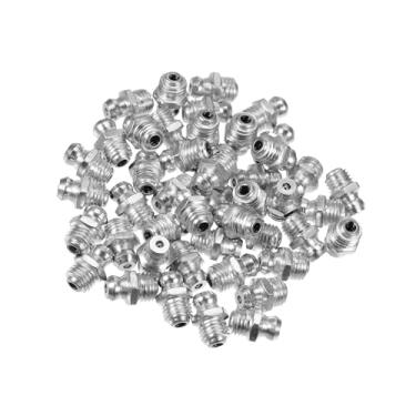 Imagem de INFINAUTO 50 peças M8x1 bocal de graxa encaixe reto ângulo de 180 graus graxa Zerk adaptador de encaixe para carro caminhão lubrificação mecânica design elegante