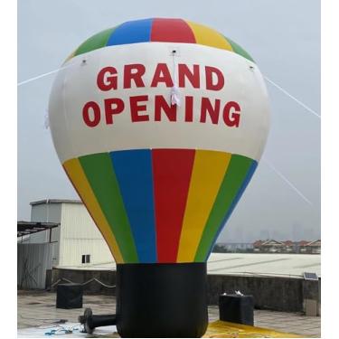 Imagem de AirAds Balloons 20FT (6M) Giant Inflatable Hot Air Balloon Replica Grant Opening NEW OPEN Balloon Celebration Event Advertising Promotion Free Logo Print Removable Banner 4x10FT (Include Blower)