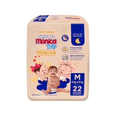 Imagem de Fralda Turma da Mônica Baby Premium Jumbo Tam. M 4 a 9kg 22 Unidades, 