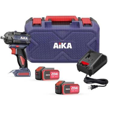 Imagem de Chave De Impacto Potente Aika W500a 20v De 4.0ah 2 Baterias