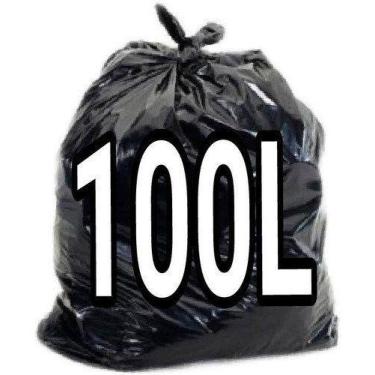 Imagem de Sacos De Lixo 100 Litros Preto 300Un Resistentes - HIGIPACK