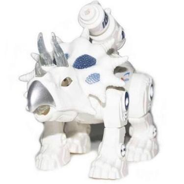Imagem de Brinquedo Criança Dinossauro Triceratron lançador Com Son e Luz Anda -