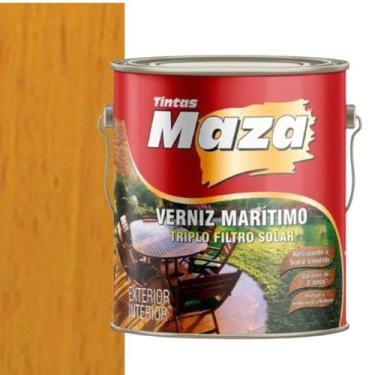 Imagem de Verniz Marítimo Acetinado Incolor 0,900ml  P/ Madeira MAZA