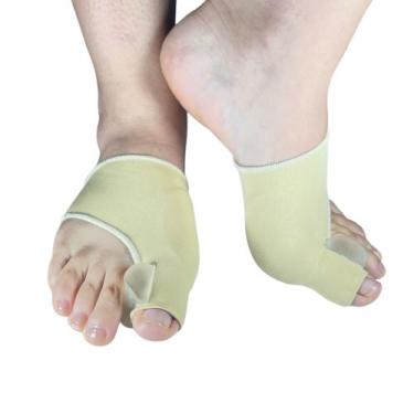 Imagem de Par Meias Joanete Protetor Corretivo C/ Separador Dedos Pé - Zaida