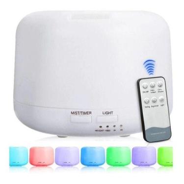 Imagem de Difusor Eletrico Aromatizador Air 500ml 7 Cores Led/controle - oem
