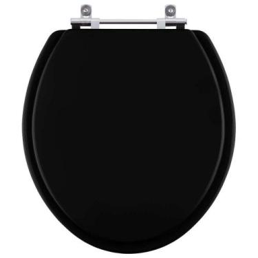 Imagem de Assento Sanitário Laqueado Colonial Preto para louça Hervy - Pontto La