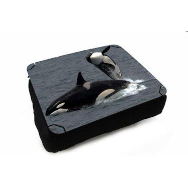 Imagem de Almofada Bandeja para Notebook Laptop Praia Mar Oceano Peixe - Deluzz,