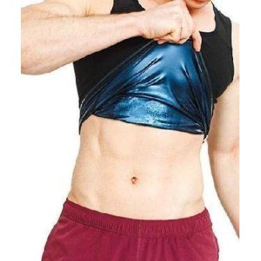 Imagem de Regata Masculina Queima Gorduras Barriga Camiseta Sauna - Não Informad