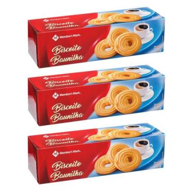 Imagem de Kit 3 biscoito alemâ de baunilha member's mark pacote 400g