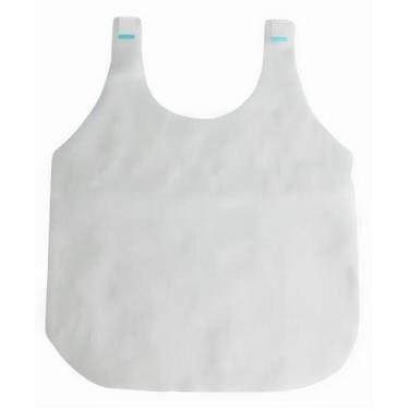 Imagem de Babador Descartável Tnt Para Idoso 30g Com tiras autocolantes 100 Unid