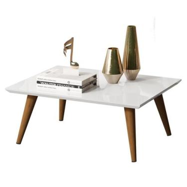 Imagem de Mesa De Centro Retangular Sala Mdf Pé Palito Decorativa - DWR Dreison,