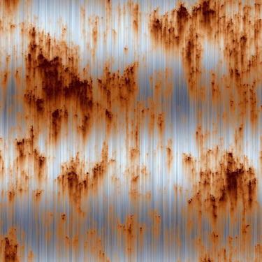 Imagem de Papel de Parede Adesivo Aço Ferrugem Metal Industrial Prata Moderno Qu