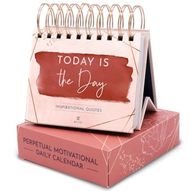 Imagem de Calendário motivacional RYVE – Calendário diário com citações inspiradoras – Calendário inspirador, citações motivacionais, decoração de mesa inspiradora para mulheres, decoração de escritório inspiradora para mulheres