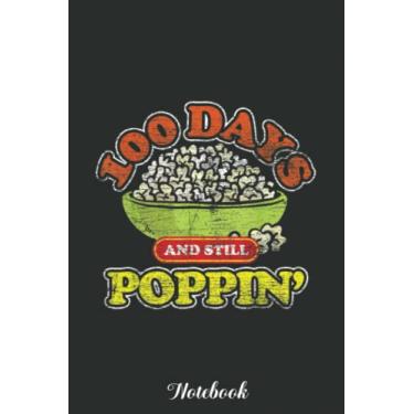 Imagem de Movie Lover Popcorn Snack Student Gift 100 Days Of School Notebook: Funny 100 Days Of School Gift Lined Notebook Confetti Writing Diary Planner Gift ... Children, Blank 110 Pages, 6x9 inches