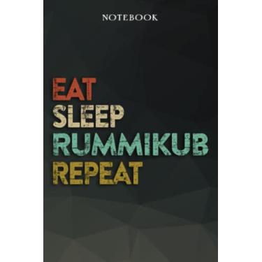 Imagem de Rummikub Boyfriend Gifts from Girlfriend - Eat Sleep Rummikub Repeat: Funny Gift Idea for Year Anniversary, Valentines Day, Cute Presents, 1, Birthday - Lined Journal Notebook Planner,Budget