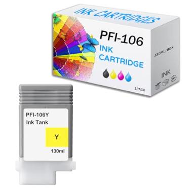 Imagem de Conjunto de cartuchos de tinta de 12 cores PFI-106 130 ml, reposição remanufaturada para tanques de tinta Canon PFI106, funciona com impressora iPF-6400 iPF-6400S iPF-6410 iPF-6450 iPF-6460 iPF-6410s,
