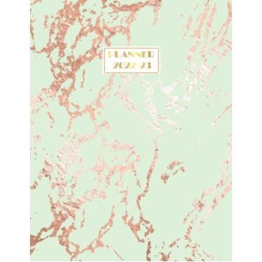 Imagem de 2022-2023 Planner: Achieve Goals & Increase Productivity, Time Management, For Mens, Womens 24 Months, Weekly and Monthly Planner January 2022-December 2023, | Special Gold Marble Cover Edition