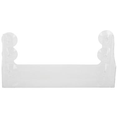 Imagem de BESTOYARD 3 peças Rack de geladeira para serviço com ventosa de sucção, suporte para bebidas, suporte de armazenamento de parede, suporte de acrílico para exibição de chuveiro, prateleira de bebidas,