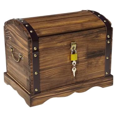 Imagem de Caixa Organizadora Bau Organizador Cadeado Decorativo Luxo