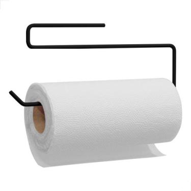 Imagem de Suporte para rolo de papel toalha para prateleira de encaixar preto - 