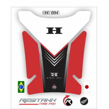 Imagem de Adesivo Protetor Tanque Moto Honda Racing H694 - Resitank
