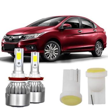 Imagem de Led Luz Alta Baixa Honda City 2009/2014 6000k Tipo Xenon - IMP