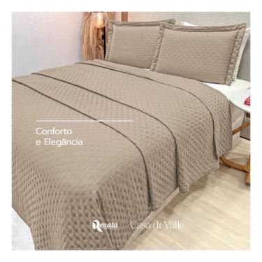 Imagem de Cobre Leito Genebra Casal 400 Fios Toque De Plumas Premium - Casa di V