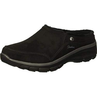 Imagem de Skechers Tamanco feminino com ajuste relaxado e fácil de usar, Preto, 35