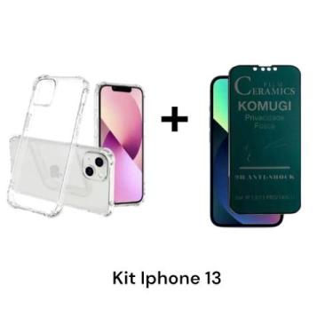 Imagem de Capinha Anti Impacto + Película Privacidade Fosca 9D Anti Espião Para 