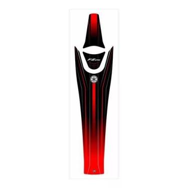 Imagem de Adesivo Faixa Gravata Tanque Titan 150 Preto Vermelho - Resitank