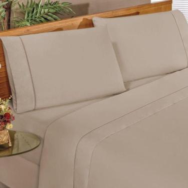 Imagem de Jg Lençol King Classic Percal 180 Fios 4pç 80% Algodão 20% Poliéster- 