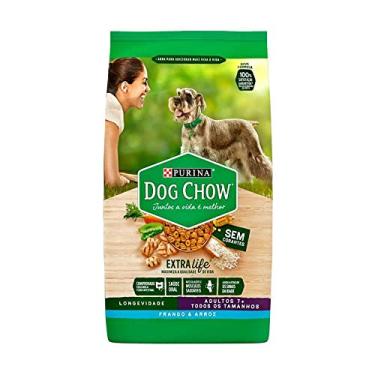Imagem de Purina Dog Chow Ração Dog Chow Adulto Longevidade 7+ Frango E Arroz - 15Kg Purina Idosos - Sabor Frango