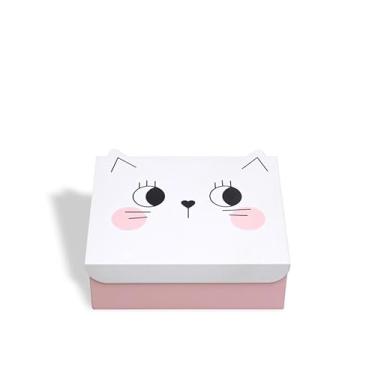Imagem de Caixa Organizadora Decorativa, Presente, Gata Mimi, Metal - GEGUTON