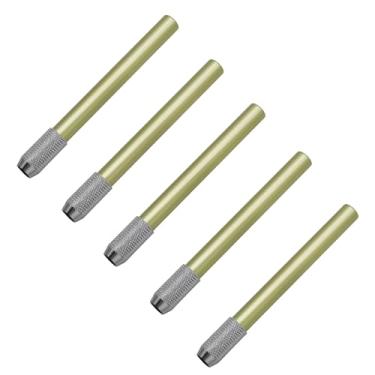 Imagem de PTILSERY 5 extensores de lápis, alongador de lápis, cor alumínio, suporte para alongador de caneta, extensor de lápis, verde
