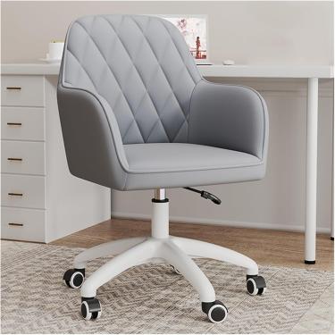 Imagem de Cadeira de mesa para escritório em casa cadeira de veludo com detalhes modernos cadeira de escritório estofada com rodas giratórias e poltrona de altura ajustável banco de estudo cadeira de trabalho