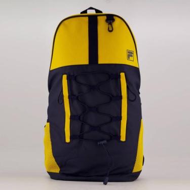 Imagem de Mochila Fila Sport Style Amarelo e Marinho, Único