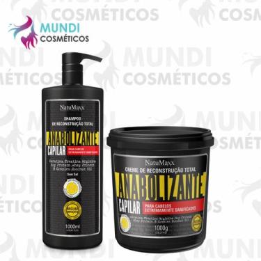 Imagem de Kit Anabolizante Natumaxx Shampoo 1L + Máscara Capilar 1kg