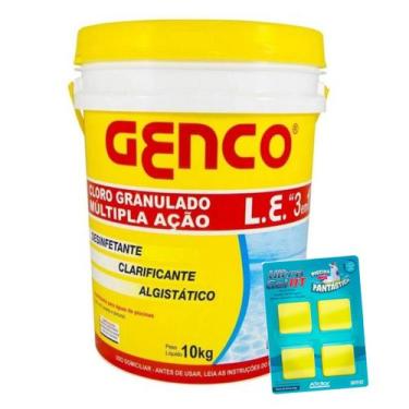 Imagem de Cloro Genco 10kg Multi Ação 3x1 Piscina Gel Atcllor