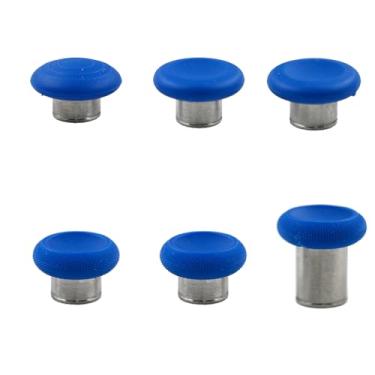 Imagem de Substituição de polegares de metal 6 em 1 para controles Elite Series 2 Core, polegares para controles Xbox Elite Series 2, controles de substituição Elite Series 2 (azul)