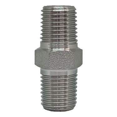 Imagem de Niple Duplo Aço Inox 304/L 3000# A182 Rosca npt 1
