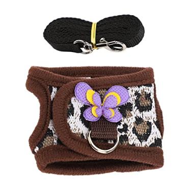 Imagem de Conjunto de Arnês Pequeno Ajustável para Animais de Estimação para Coelhos, Cobaias, Hamsters Confortáveis, Respiráveis, Design de Formato Exclusivo (S)