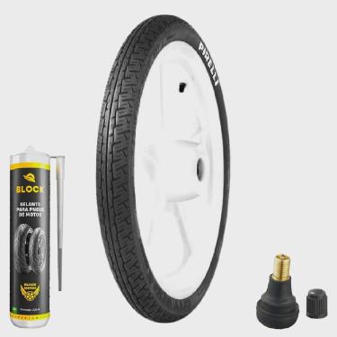 Imagem de Pneu Cg 160 Gsr 150i 275-18 42p Tubeless City Demon Pirelli + Bico + Selante