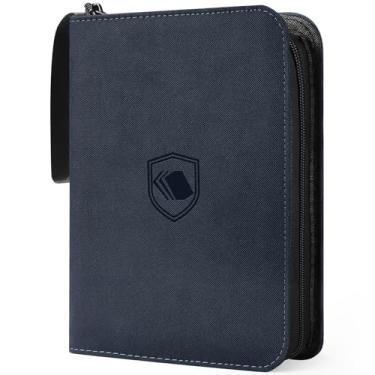 Imagem de Fichário de 440 bolsos, capa de poliuretano, álbum de coleção de cartões com zíper, suporte de pasta resistente para MTG, TCG, cartas de jogos, cartões esportivos