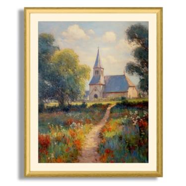 Imagem de Art Shoppe Arte de parede com impressão emoldurada, decoração de parede vintage para sala de estar, quarto, escritório, imagem de alta resolução em papel de arte premium, moldura de 0,9 cm com frente