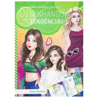 Imagem de Livro - Top Fashion - Colorindo com Estilo: Desenhando Tendências