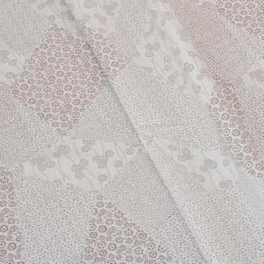 Imagem de Tecido floral de mistura de seda de algodão da The Yard, tecido de tecido estampado adequado para vestidos da moda, camisas, saias, acolchoado e artesanato (3 jardas, estampado de bolinhas cor café