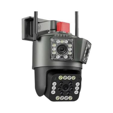 Imagem de Câmera De Vigilância WiFi 6K 12MP 8X Zoom 3 Lentes Com Rastreamento Au
