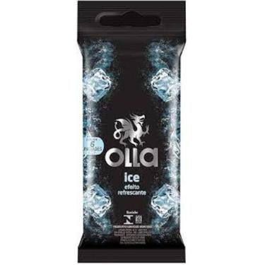 Imagem de Camisinha Olla Ice Efeito Refrescante Com 6 Preservativos - Reckitt - 