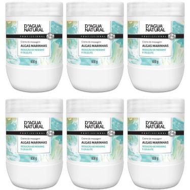 Imagem de Kit 6 Potes Creme de Massagem Dagua Natural Algas Marinhas 650g Reduçã